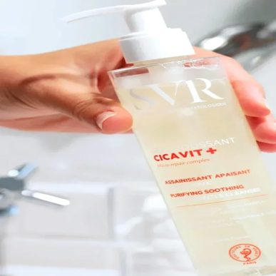 SVR Cicavit+ Gel Moussant 200ml – Démaquillants, nettoyants visage / Gel, crème, huile | SVR - Visage Tunisie | Miral Parapharma