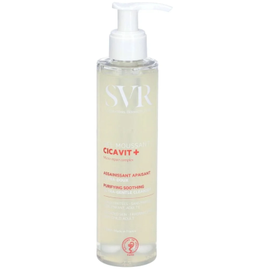 SVR Cicavit+ Gel Moussant 200ml – Démaquillants, nettoyants visage / Gel, crème, huile | SVR - Visage Tunisie | Miral Parapharma