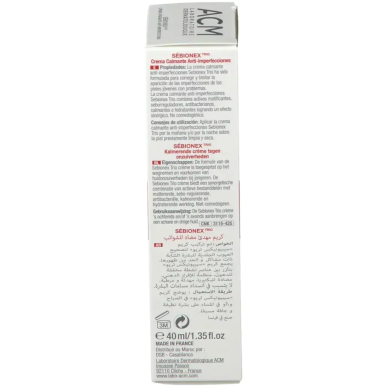 ACM SÉBIONEX TRIO Crème Apaisante Anti-Imperfections 40ml – Soins peau grasse, mixte et acné / Peaux à imperfections | ACM - Vis