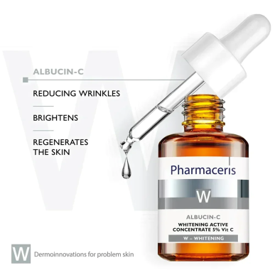 PHARMACERIS W Albucin-C 5% Serum Concentre Anti-Tache 30ml – Soins hydratants et nourrissants / Hydratants peaux normales | Phar