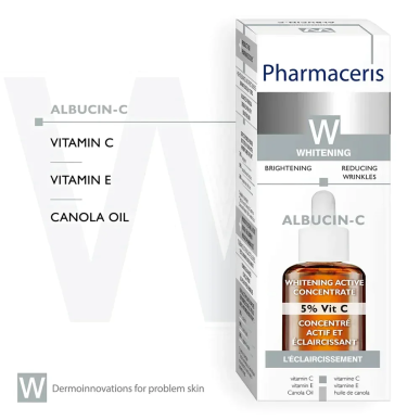 PHARMACERIS W Albucin-C 5% Serum Concentre Anti-Tache 30ml – Soins hydratants et nourrissants / Hydratants peaux normales | Phar