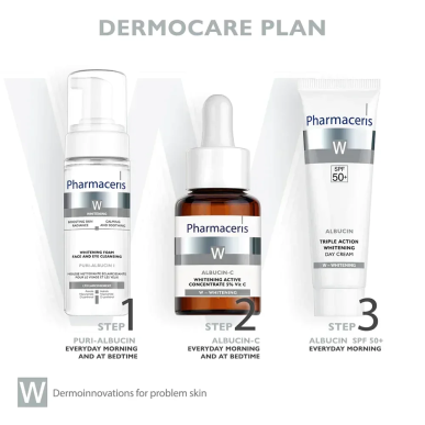PHARMACERIS W Albucin-C 5% Serum Concentre Anti-Tache 30ml – Soins hydratants et nourrissants / Hydratants peaux normales | Phar