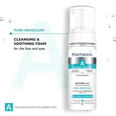Pharmaceris A Puri Sensilium Mousse Nettoyante Apaisante 150ml – Démaquillants, nettoyants visage / Lait, mousse, émulsion | Pha