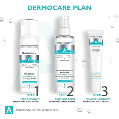 Pharmaceris A Puri Sensilium Mousse Nettoyante Apaisante 150ml – Démaquillants, nettoyants visage / Lait, mousse, émulsion | Pha