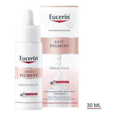 EUCERIN Anti-pigment Serum Eclat-30ml Achete + Eucerin Ecran Anti Pigment Spf50+ 50ml Offert – soins anti-taches et dépigmentant