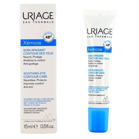 Uriage Xemose Soin Apaisant Contour des Yeux 15ml – Yeux et Lèvres / Contour des yeux | URIAGE - Visage Tunisie | Miral Paraphar