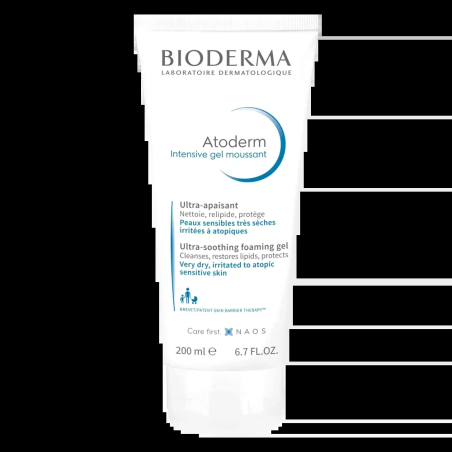 Bioderma Atoderm Intensive Gel Moussant 200ml – Démaquillants, nettoyants visage / Gel, crème, huile | Atoderm - Visage Tunisie 