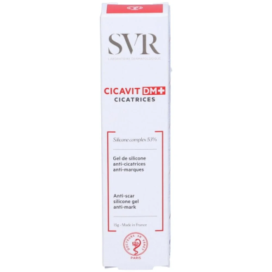 SVR Cicavit DM+ Cicatrices Gel de Silicone 15g – soins des cicatrices | SVR - Visage Tunisie | Miral Parapharmacie