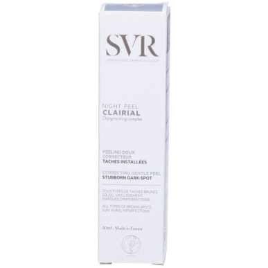 SVR Clairial Night Peel Doux Réducteur Tâches 50ml – soins anti-taches et dépigmentants | SVR - Visage Tunisie | Miral Parapharm