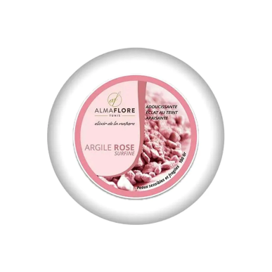 ALMAFLORE Argile Rose 100g – Masques visage et gommage | ALMAFLORE - Visage Tunisie | Miral Parapharmacie