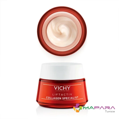 VICHY Collagen Liftactiv Specialist Creme De Jour Anti Rides + Vitamine C 50ml – soins anti-âge et anti-rides | Liftactiv - Visa
