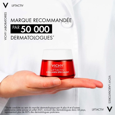 VICHY Collagen Liftactiv Specialist Creme De Jour Anti Rides + Vitamine C 50ml – soins anti-âge et anti-rides | Liftactiv - Visa