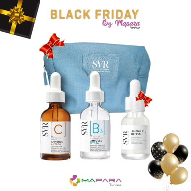 SVR Coffret Ampoule [C] 30ml + Ampoule B 30ml + Ampoule Refresh 15ml (offerte) | SVR - Visage Tunisie | Miral Parapharmacie