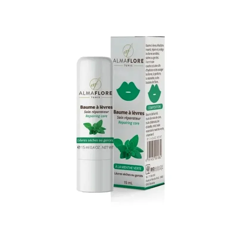 ALMAFLORE Baume à Lèvres Menthe 15ml