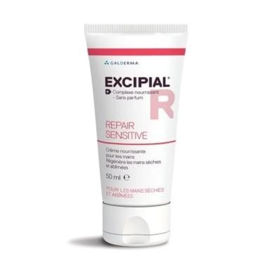 EXCIPIAL Repair Sensitive Crème Mains 50ml – Soins peau grasse, mixte et acné / Soins Spécifiques | EXCIPIAL - Visage Tunisie | 