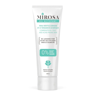 Mirosa Gel Nettoyant Peau Mixte à Grasse 200ml – Démaquillants, nettoyants visage / Gel, crème, huile | Mirosa - Visage Tunisie 