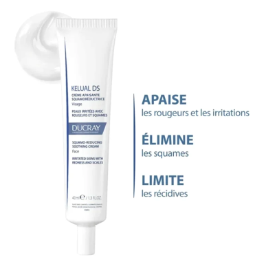 DUCRAY Kelual Ds Creme Apaisante Squamoreductrice 40ml – Crème anti rougeurs - Rosacée et couperose | DUCRAY - Visage Tunisie | 
