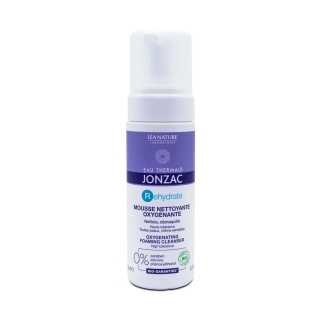 Jonzac REhydrate Mousse Nettoyante Oxygénante Bio 150ml – Démaquillants, nettoyants visage / Lait, mousse, émulsion | Jonzac - V