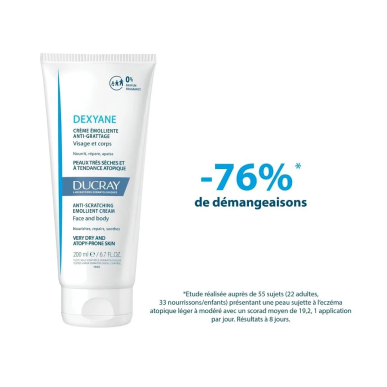 DUCRAY Dexyane Baume Emollient Anti-grattage 200ml – Soins apaisants | DUCRAY - Visage Tunisie | Miral Parapharmacie