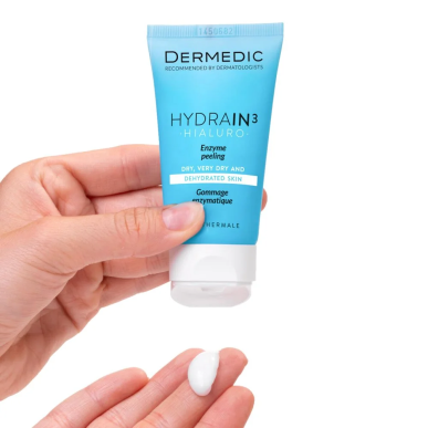 Dermedic Hydrain 3 Enzyme Peeling 50g – Soins hydratants et nourrissants / Hydratants peaux sèches | DERMEDIC - Visage Tunisie |