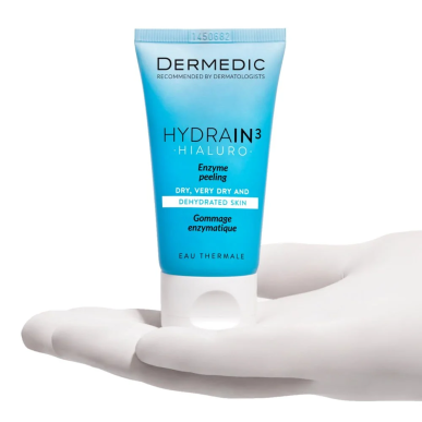 Dermedic Hydrain 3 Enzyme Peeling 50g – Soins hydratants et nourrissants / Hydratants peaux sèches | DERMEDIC - Visage Tunisie |