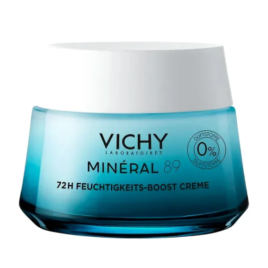 Vichy Minéral 89 Crème Boost D’Hydratation 72H 50ml – Soins hydratants et nourrissants | Vichy - Visage Tunisie | Miral Paraphar