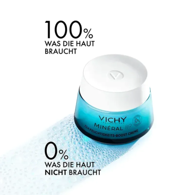Vichy Minéral 89 Crème Boost D’Hydratation 72H 50ml – Soins hydratants et nourrissants | Vichy - Visage Tunisie | Miral Paraphar