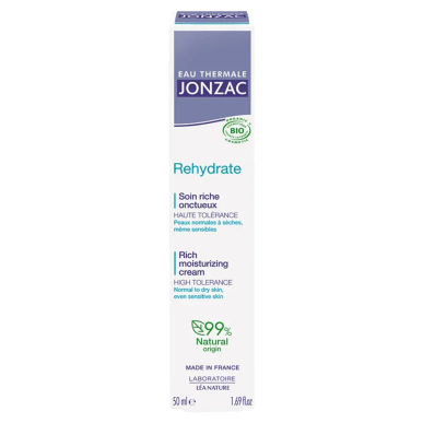 Jonzac Rehydrate Soin Riche Onctueux 50ml – Soins hydratants et nourrissants / Hydratants peaux sèches | Jonzac - Visage Tunisie