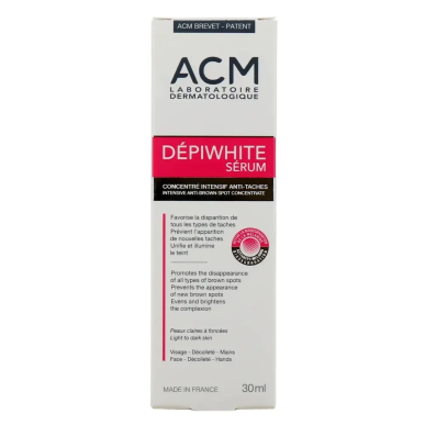 ACM Dépiwhite Sérum Concentré Intensif Anti-Taches 30ml – soins anti-taches et dépigmentants | ACM - Visage Tunisie | Miral Para