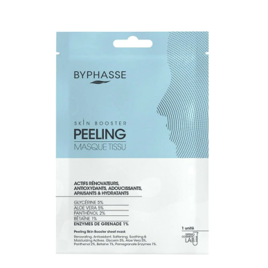 BYPHASSE Masque Tissu Skin Booster Peeling – Masques visage et gommage | Byphasse - Visage Tunisie | Miral Parapharmacie