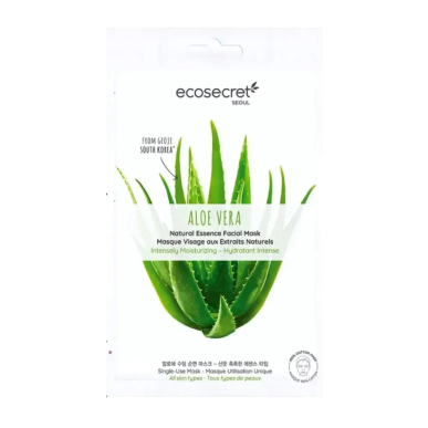 Eco Secret Masque Visage Aloe Vera 20ml – Masques visage et gommage | Eco Secret - Visage Tunisie | Miral Parapharmacie