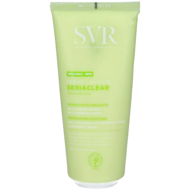 SVR Sebiaclear Gel Moussant 200ml – Démaquillants, nettoyants visage / Gel, crème, huile | Sebiaclear - Visage Tunisie | Miral P