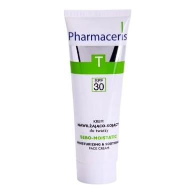 PHARMACERIS T Sebo Moistatic Creme Hydratante 50 ml – Soins peau grasse, mixte et acné / Peaux à imperfections | Pharmaceris - V