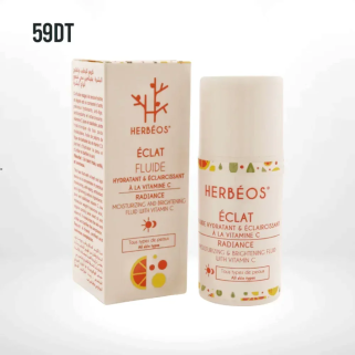 HERBÉOS Fluide Clarifiant Éclat à la Vitamine C Hydratant Eclaircissant 40 ml – Soins hydratants et nourrissants | Herbeos - Vis