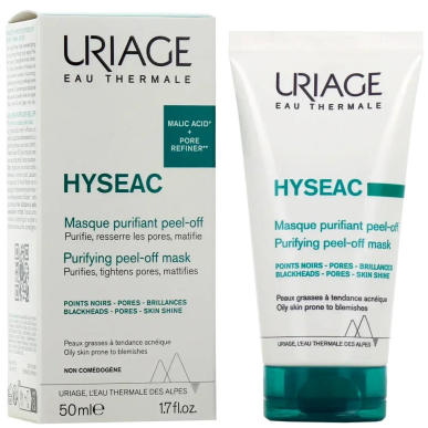 URIAGE Hyseac Masque Purifiant Peel Off 50ml – Soins peau grasse, mixte et acné | URIAGE - Visage Tunisie | Miral Parapharmacie