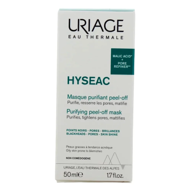 URIAGE Hyseac Masque Purifiant Peel Off 50ml – Soins peau grasse, mixte et acné | URIAGE - Visage Tunisie | Miral Parapharmacie