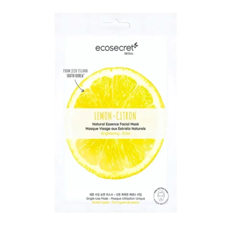 Eco Secret Masque Visage Citron 20ml – Masques visage et gommage | Eco Secret - Visage Tunisie | Miral Parapharmacie