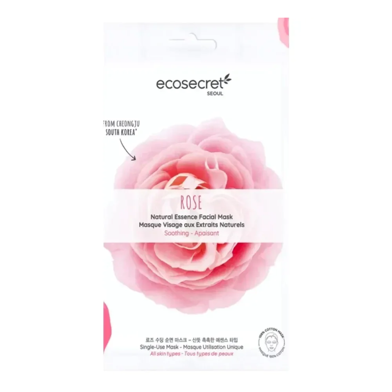 Eco Secret Masque Visage Apaisant aux Extraits Naturels de Rose 20ml Eco Secret Masque Visage Apaisant aux Extraits Naturels de Rose 20ml