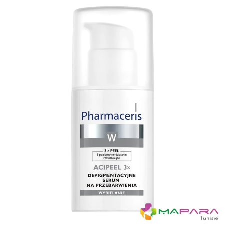 Pharmaceris W Acipeel 3X Serum 30ml – soins anti-taches et dépigmentants | Pharmaceris - Visage Tunisie | Miral Parapharmacie