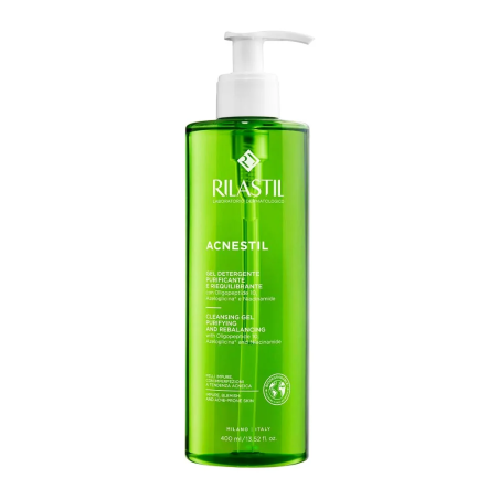 Rilastil Acnestil Gel Nettoyant 400ml – Démaquillants, nettoyants visage / Gel, crème, huile | Rilastil - Visage Tunisie | Miral