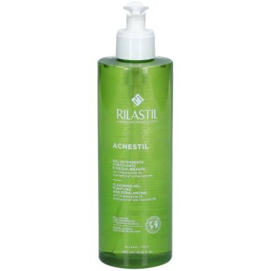 Rilastil Acnestil Gel Nettoyant 400ml – Démaquillants, nettoyants visage / Gel, crème, huile | Rilastil - Visage Tunisie | Miral
