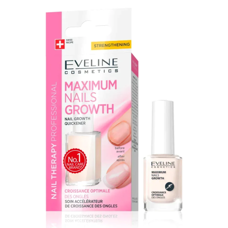 Eveline Maximum Nails Growth 12ml – Maquillage / Vernis à ongles | Eveline - Visage Tunisie | Miral Parapharmacie
