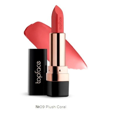 Topface Instyle Creamy Lipstick Plush Coral 009 – Maquillage / Rouge à lèvres et crayon | Topface - Visage Tunisie | Miral Parap