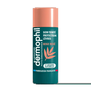 Dermophil stick lèvres protection Teinté Beige rosé – Yeux et Lèvres / Sticks baumes lèvres et réparateurs | Dermophil - Visage