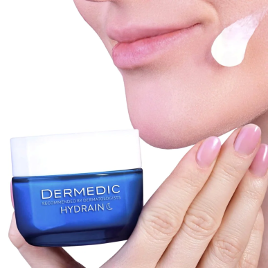 Dermedic Hydrain 3 Hialuro Creme de Nuit Hydratante Anti Age 50ml – soins anti-âge et anti-rides | DERMEDIC - Visage Tunisie | M
