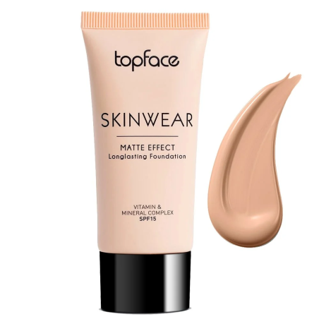 TOPFACE Fond de teint skinwear matte effect longlasting 002 – Maquillage / Fond de teint | Topface - Visage Tunisie | Miral Para