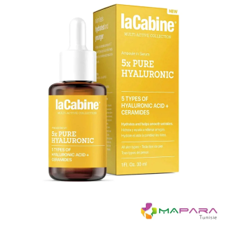 La Cabine 5x Pure Hyaluronic Serum 30ml – Serums | La Cabine - Visage Tunisie | Miral Parapharmacie