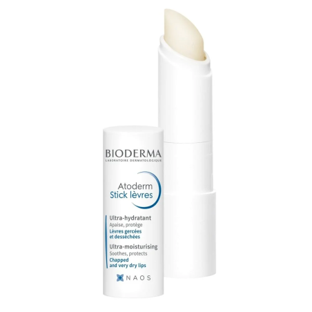 Bioderma Atoderm Stick Lèvres Ultra-Hydratant 4 g – Yeux et Lèvres / Sticks baumes lèvres et réparateurs | Atoderm - Visage Tuni