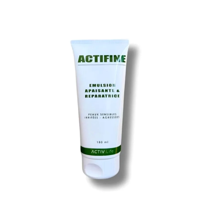 Actifine Emulsion Apaisante Reparatrice 180ml – Crème anti rougeurs - Rosacée et couperose | Activ Life - Visage Tunisie | Miral
