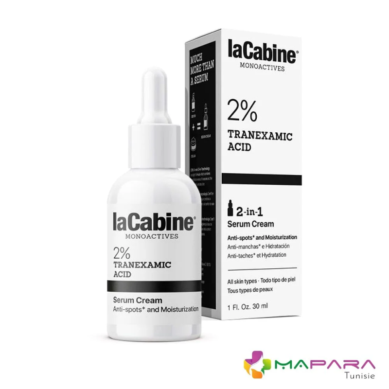 La Cabine Monoactives 2% Tranexamic Acid Serum Crème 30ml